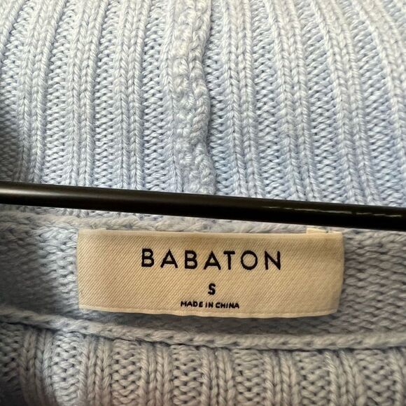 Babton Aritzia turtleneck sweater knit size small women’s blue baby blue - Picture 4 of 5